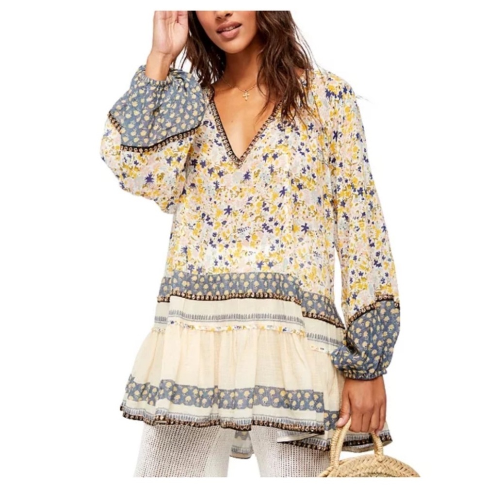 Free People Gardenia Oversized Tunic Ivory
Floral Women's Medium
100% Cotton - Picture 2 of 5